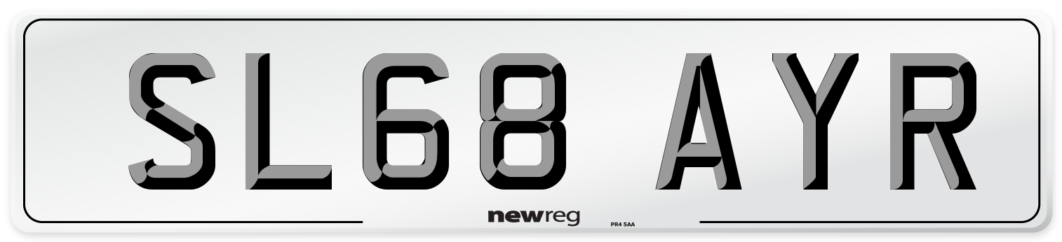 SL68 AYR Number Plate from New Reg